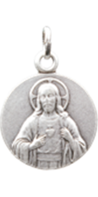 Médaille Jésus Christ argentée