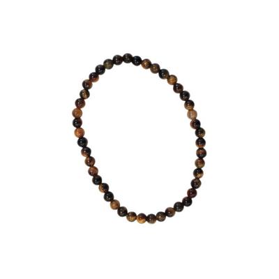 Bracelet perles rondes - Oeil de Tigre