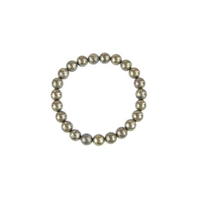 Bracelet perles rondes - Pyrite