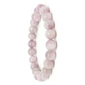 Bracelet perles rondes - Kunzite